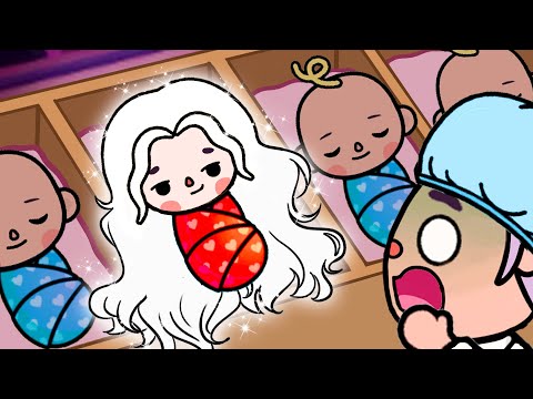 We are Quadruplets, But I’m the Only Albino Girl 👩‍🦳 Toca Life Story | Toca Boca
