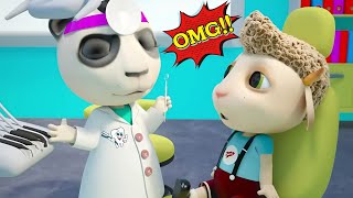Stubborn Patient!🪥Doctor Panda Teaches Tooth Brushing!🐼Funny Cartoon Adventures!