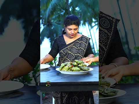 വാഴയിലയിൽ പുഴുങ്ങിയ കണവ അപ്പം ആസ്വദിച്ച് മാളുവും ചേച്ചിയും അമ്മായിയും #koonthal #squidrecipe