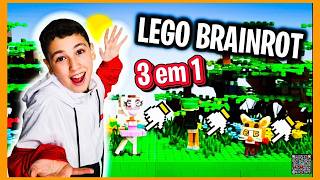 DESAFIO: Montando 3 LEGOS BRAINROT em 1 só vídeo!
