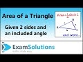 Triangle Area and Angle Calculations