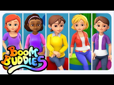 Cinco Mamás Pequeñas Saltando en la Cama + Canción Infantil Divertida en Español