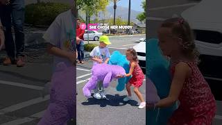Kindness 🧸 Little Girl Chooses Muddy Teddy Over New! #kindness #teddy #shorts