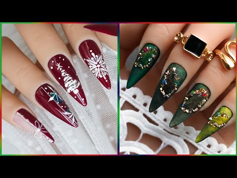 Easy Christmas Nail Art Design |🎁🔔Cute Christmas Nail Art Compilation | Cute Nails💖🎄