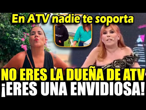 Andrea destruy3 a Magaly por tildarla de ladrona x robarl3 entrevista de cueva; "envidiosa"