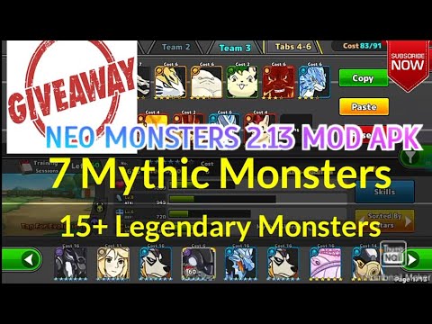 neo monsters legendary save