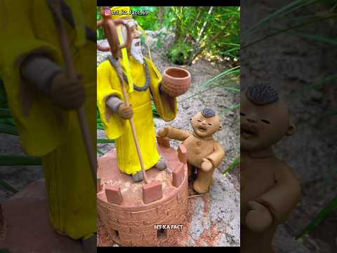 ढोंगी बाबा ने सांप पकडा 😂 ~ mini wood toy - woodworking art skill / wood / hand crafts / #shorts