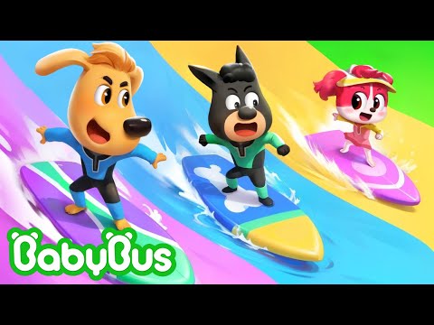 Hora do Surfe 🌊 | Detetive Labrador | Desenhos Animados & Desenhos Infantis 🐼 por BabyBus