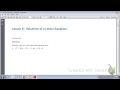 Solving Linear Equations Concepts