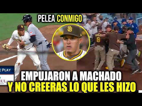 Empujaron y Lanzaron al Suelo a MANNY MACHADO los Reta a PELEAR y MIRA LO QUE PASÓ | MLB