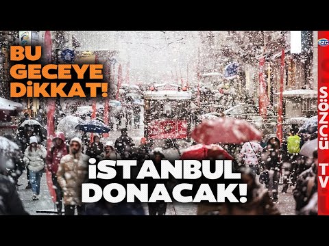 İstanbul İçin Sarı Kodlu Uyarı! Sert Kar Yağışı Geliyor! Meteoroloji Uzmanı Bu Gece İçin Uyardı