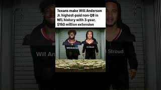 Texans make Will Anderson highest non-paid QB #shorts #texans