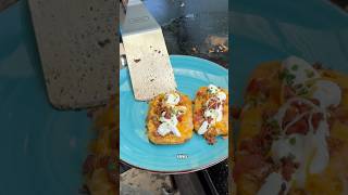 Hash Browns Just Leveled Up 🤯🔥 Loaded Hash Brown Patties on the @P@PitBossGrillsriddle! #hashbrown