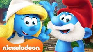 Hang Out in Smurf Village for 60 MINUTES! 🍄 Part 3 | @Nicktoons