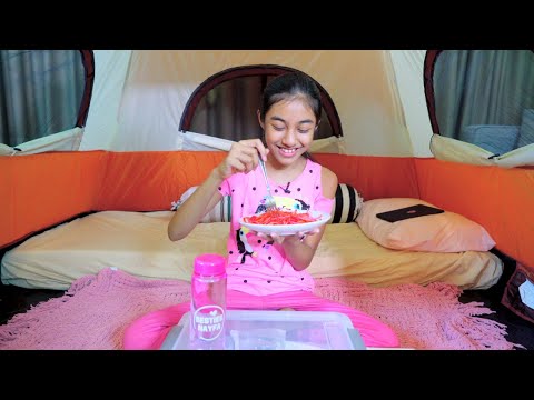CHALLENGE 24 JAM WARNA PINK DI DALAM TENDA!