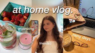 REALISTIC SPRING DAYS IN MY LIFE 🌧️🍓rainy + cozy at home :)