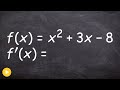 Second Derivative Test Concepts