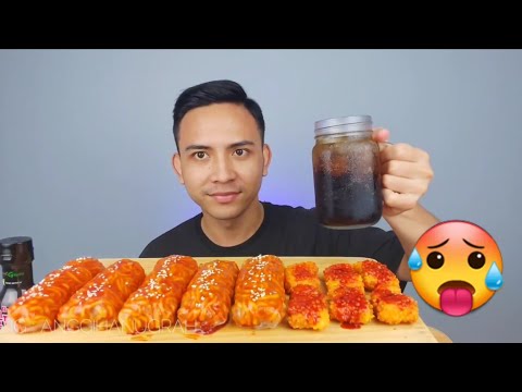 SAMYANG ROLL + NUGGET KANZLER SAUS SAMYANG | ASMR MUKBANG