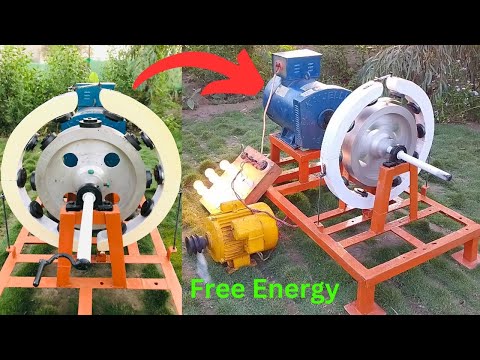 I Built a FREE Electricity Generator in 24 Hours!  Make Free Electricity Generator Challenge