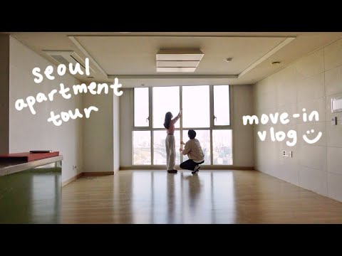 move-in vlog 🏠 our newlywed home! 🤍 seoul apartment tour + renovations