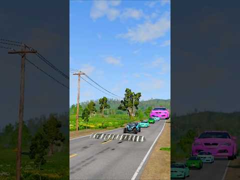 Small To Giant Cars vs Speed Bump - #67