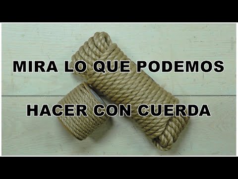 Como hacer CESTA y BAJOPLATO con CUERDA