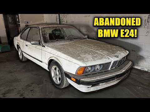 BMW E24 First Wash in YEARS Found ABANDONED In Warehouse! | Car Detailing Restoration