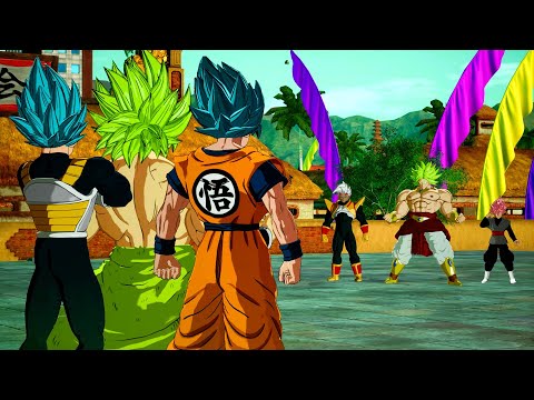 Epic Battle! Goku Blue Vegeta Blue Broly Super vs Broly Z, Baby 2 y Goku Black | Sparking Zero