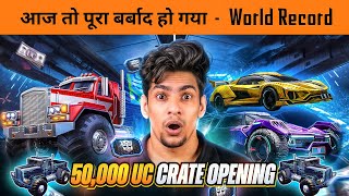 🔥50,000 UC World Record Transformers Speed drift Crate Opening in BGMI with Bixi op & Classified YT