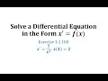 Differential Equations and Solutions