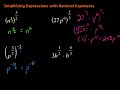 Exponent Rules and Simplification