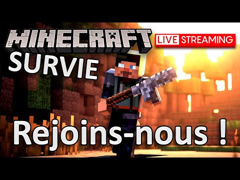 🔴 Survie Minecraft ! Rejoins-nous en Survie JAVA Maintenant ! #minecraft #minecraftlive