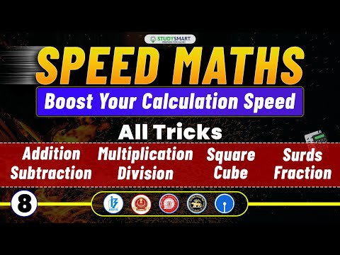 Speed Maths | Fast Calculation Tricks | Class 8 | Study Smart