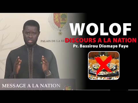 🔴Urgent Wolof Discours Pr. Bassirou Diomaye Faye Message a la National jeudi 12 septembre 2024