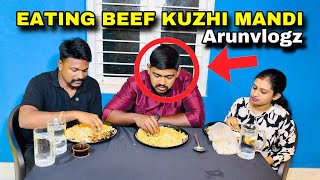 BEEF KUZHI MANDI EATING WITH ARUNVLOGZ😍 @blackraavanandayz