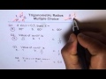 Trigonometric Functions and Special Triangles