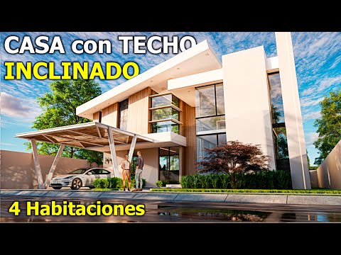 Hermosa CASA MODERNA con TECHOS INCLINADOS 4 Habitaciones