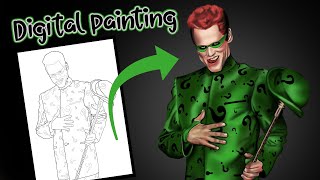 The Riddler Speed Painting (Photoshop)