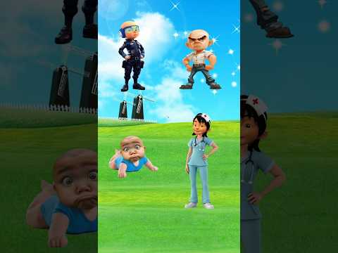 Si botak kena gergaji #kartun #animasi #lucu