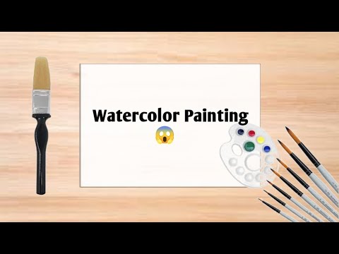 Easy watercolor painting for beginners step by step😞😱