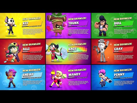 All 94 Brawler Unlock Animations (Alli, Trunk) | Brawl Stars