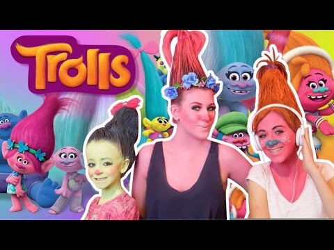 Maquiagem Trolls/ Trolls Makeup