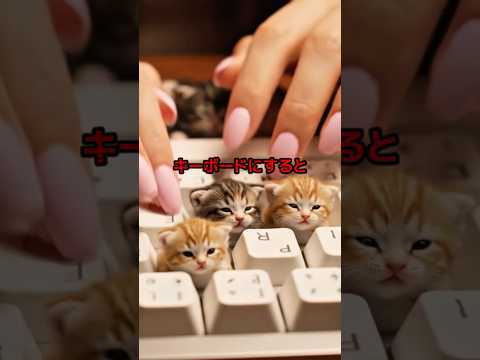 【パート2】ネコをキーボードにするとどうなるのか?#aiキーボード#プリンキーボード#トレンド#キーボード