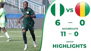 NIGERIA🇳🇬 VS 🇬🇳GUINEA(6-0)•(11-0) ON AGGREGATE-MATCH HIGHLIGHTS & ALL GOALS-2026 WOMEN’S WC QUALIFIE