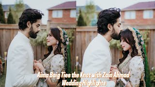 Aima Baig Ties the Knot with Zain Ahmad | Wedding Highlights