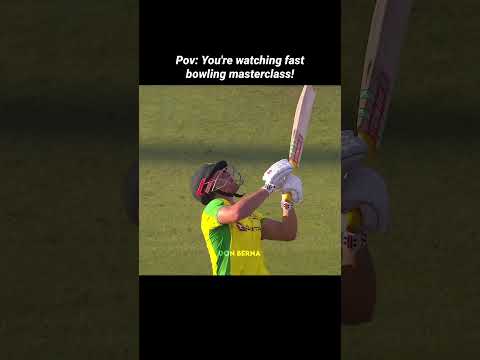 POV: Fast Bowling Masterclass! 🔥