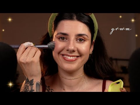 ASMR doing my makeup ✨ (as we catch up! 🫶)