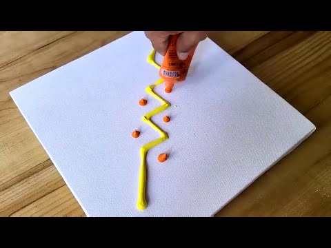 Easy Acrylic Painting Technique / Colorful Abstract Painting / Step By Step 🤩🤩