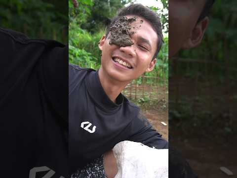 cara mencegah lumpur kena wajah si depin‼️#hiburan #kreatif