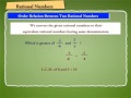 Comparing Rational Numbers and Operations